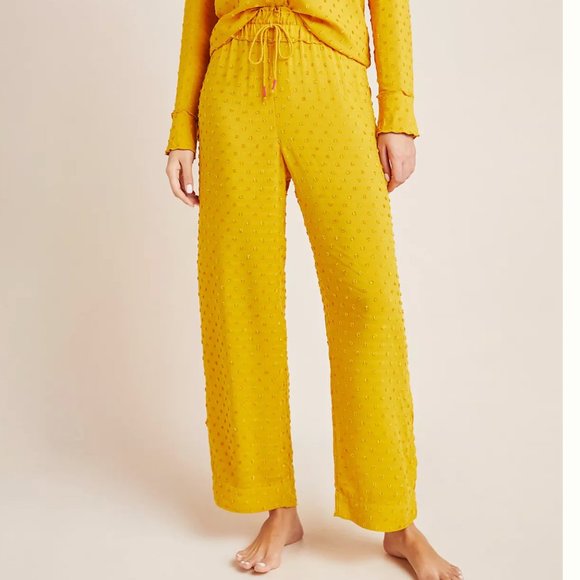 Anthropologie Other - NWT anthropologie lynnie texture sleep pants gold